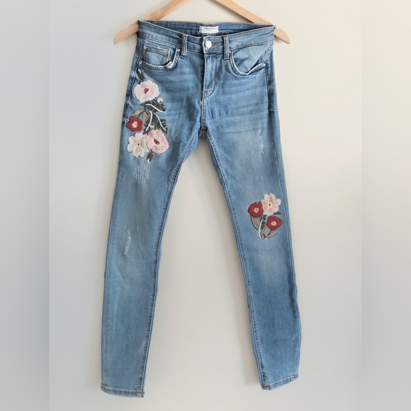 Embroidered Vintage Denim Jeans - Picture 3 of 3